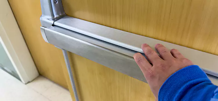Installing a Push Bar on a Door Hemet