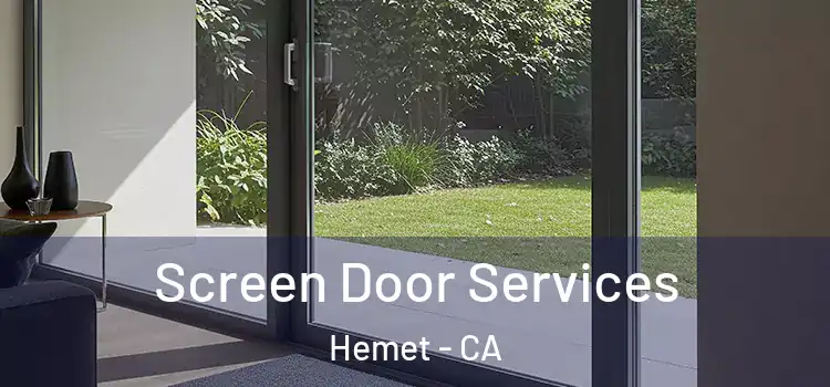 Screen Door Services Hemet - CA